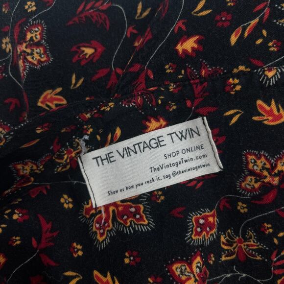 The Vintage Twin Cottagecore Floral Tank Dress Small - Picture 4 of 6
